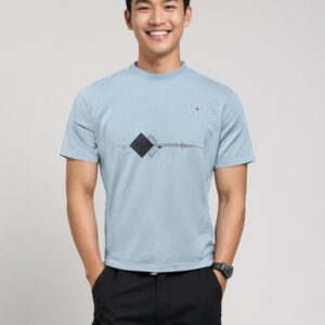 Skyblue Printed  Shirt