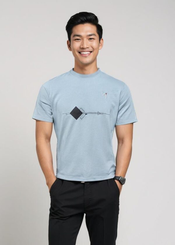 Skyblue Printed  Shirt