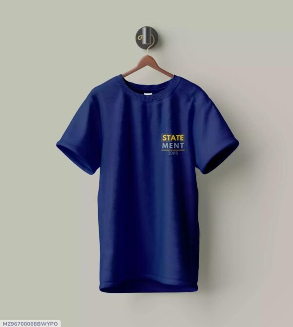 WYPO T-Shirt Brand Cotton Printed Graphic Round neck T-Shirt,  Blue